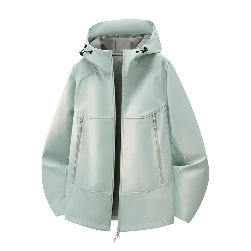 Light green hooded jacket, style 2661